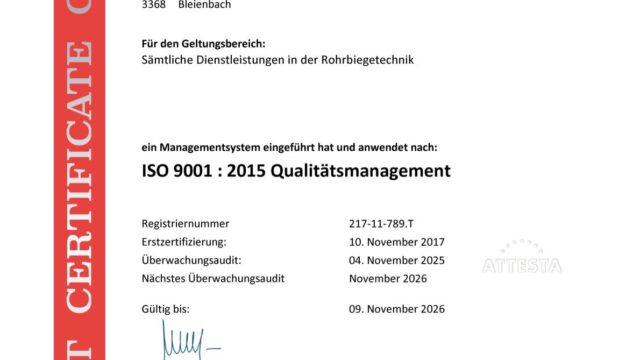 ISO 9001 mewag 1