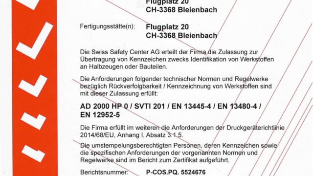 Zertifikat Umstempelung